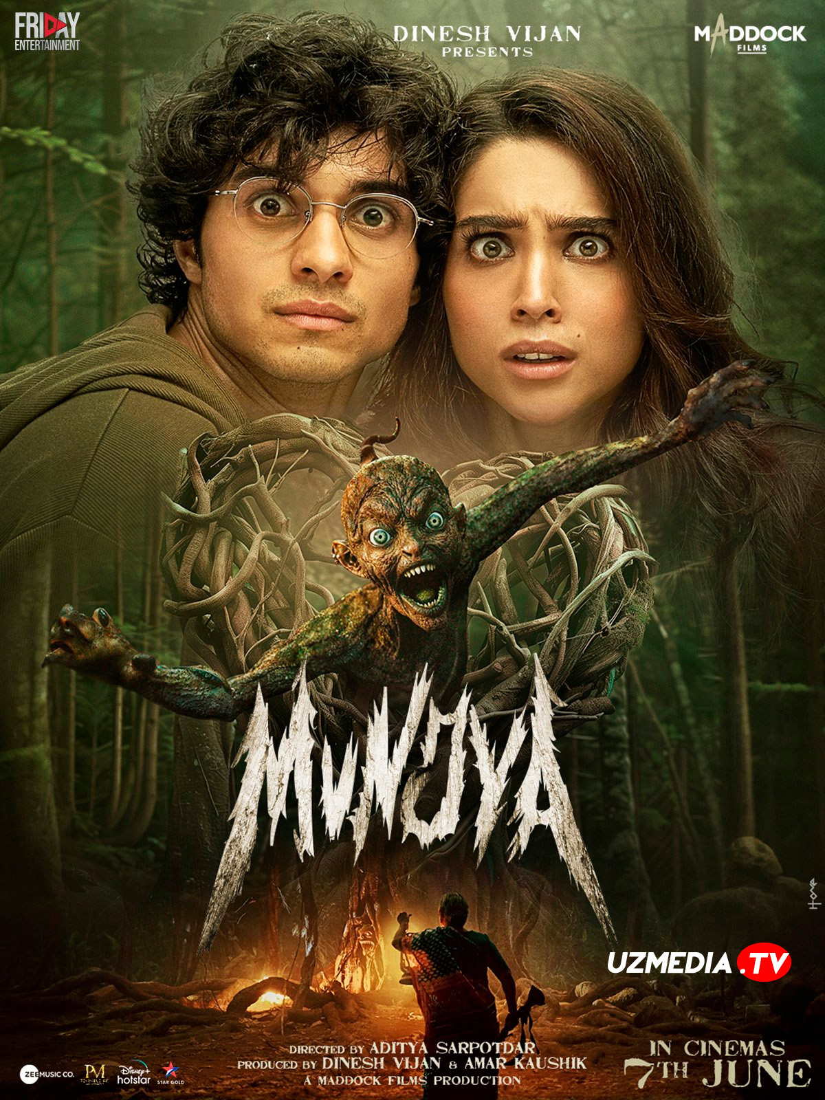 Munjya / Мунджья Hind kino Uzbek tilida O'zbekcha 2024 tarjima kino Full HD tas-ix skachat