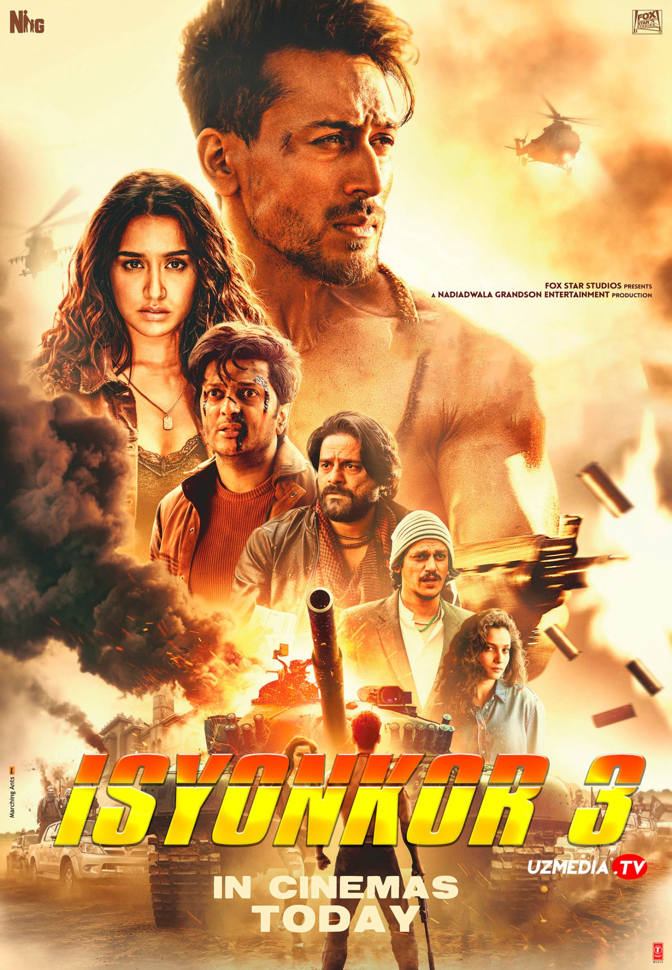 Isyonkor 3 / Isyonchi 3 / Baaghi 3 / Buntar 3 Hind kino Uzbek tilida O'zbekcha 2020 tarjima kino Full HD tas-ix skachat