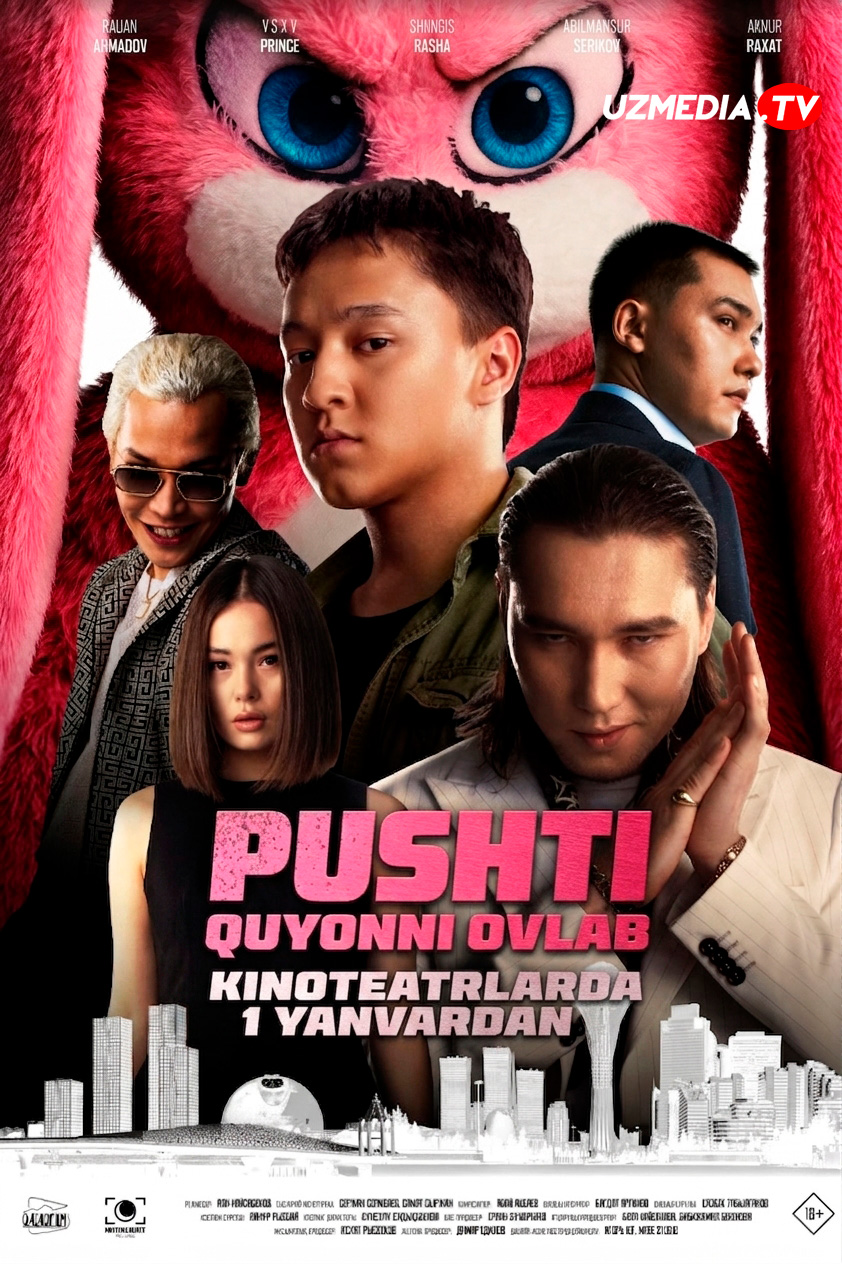 Pushti quyonni ovlab / Pushti quyon ovi Qozog'iston filmi Uzbek tilida O'zbekcha 2026 tarjima kino Full HD tas-ix skachat
